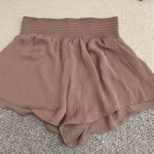 Mauve Flowy Shorts